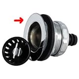 JR Products 9490-215-022 Shower Strainer with Basket and Rubber Washer