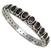 Bangle Jewelry Sterling Silver Garnet Gemstone 2.5 inches (ban122a)
