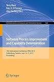 Software process improvement and capability determination : 15th international conference, SPICE 2015, Gothenburg, Sweden, June 16-17, 2015 : proceedings