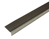 日中製作所 BIM スリムノンスリップ ステンレス スクエア ダークブラウン 2m D35SS-2H-02