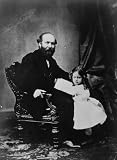  : 1881 US PRESIDENT JAMES GARFIELD W/ DAUGHTER PHOTO