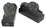 Cast Iron Look Resting Lion Bookends Book Ends Leo