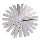 0.04-0.63mm シックネスゲージ 25枚組 　マンガン製品 9.6*1.1*1.4cm