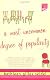 A Most Uncommon Degree of Popularity