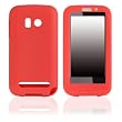For Verizon HTC Imagio Silicone Rubber Skin Case Red