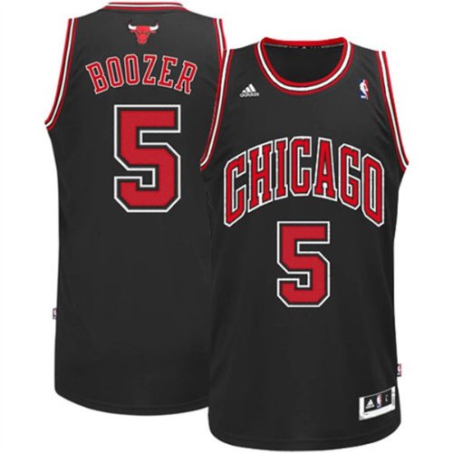 adidas Carlos Boozer Chicago Bulls Revolution 30 Swingman Performance Jersey - Black (Small)