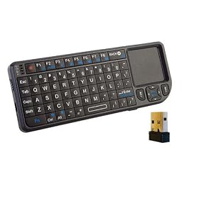 Rii 2.4GHz Wireless Mini PC UK Keyboard Touchpad V2 Black