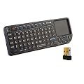 Rii 2.4GHz Wireless Mini PC UK Keyboard Touchpad V2 Black