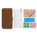 OCASE Leather Wallet Case with empered Glass Screen Protector for Apple iPhone 6/6S - Brown
