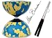 Mr Babache Medium Harlequin Diabolo Gift Set - Blue & Yellow