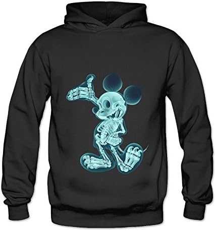 Mickey Mouse Skull Fashion Logo Hoodies For Women