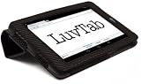 LuvTab CARBON FIBRE BLACK Google Nexus 7 (7 inch) Genius Multifunctional / Multi Angle Luxury Executive Wallet / Cover / Stand Case with Magnetic Sleep Sensor – Fits all versions / models