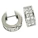 Jewelry : 14k White Hinged 1.5 Ct Diamond Earrings