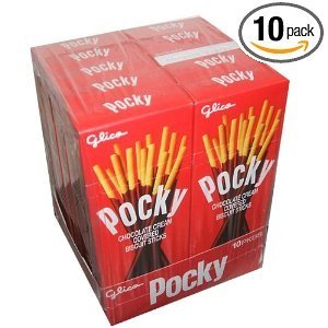 Pocky Chocolate Cream Covered Biscuit Sticks (Pack of 10)