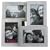 PT Photo Frame Collection, Matt Aluminum, Holds 4 Photos