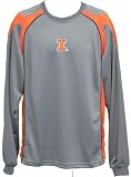 Men`s Illinois Fighting Illini Circuit Grey L/S Tshirt
