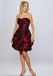 Short Party Dress by Sean Collection Strapless Cocktail Dress (8866) WINE