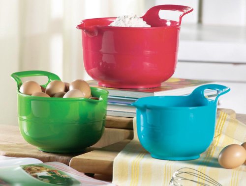 3 Piece Handled Mixing Bowl Set By Collections Etc