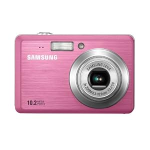 Samsung ES55 Digitalkamera (10 Megapixel, 3-fach opt. Zoom, 6,4 cm (2,5 Zoll) Display, Bildstabilisator) pink
