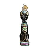 Old World Christmas Egyptian Cat Glass Blown Ornament