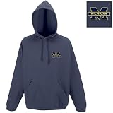 Michigan Wolverines NCAA Goalie Pullover Hooded Sweatshirt (Navy)