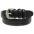 Torino of Italy Mens Full Leather Belt Black