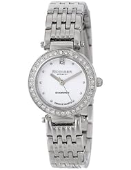 Rudiger Womens R2500-04-009 Essen Round Stainless Steel Diamond Accent Watch