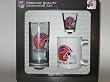 BUFFALO BILLS 3 Piece Team Logo COFFEE MUG / SHOT GLASS / Glass BEER MUG Set