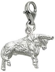 Rembrandt Charms Bull Charm with Lobster Clasp