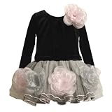 Bonnie Jean Rose Drop-Waist Dress Baby Toddler Little Girls 12M-6X