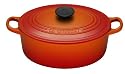 Le Creuset Cast Iron Oval Casserole, Volcanic, 25 cm