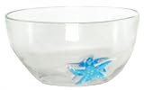 Hand Blown Glass Starfish Small Bowl 3"H Set of Two