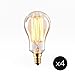 Candelabra Edison A15 Vintage Bulbs by Brooklyn Bulb Co. | Mini Coney Island Collection, Dimmable, 40W (E12 Socket), Warm White, Spiral Filament Style | Pack of 4