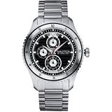 Nautica Watch A18587G NCS 200 with Black Dial and Steel Bracelet