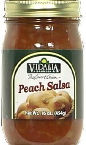 Vidalia Brands The Sweet Onion Peach Salsa 16 oz Jar