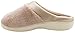 On Your Feet Women's Micro Terry PillowStep Satin Cuff Clog Taupe Large 8.5-9