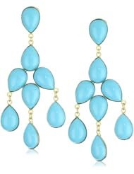 Yochi Turquoise Chandelier Earrings