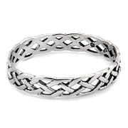 Celtic Openweave Ring in Sterling silver