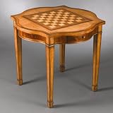 Reversible Top Game Table in Medium Brown