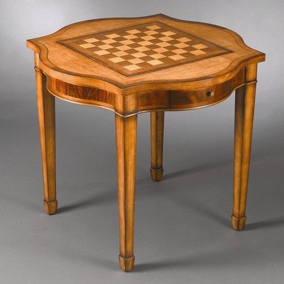Reversible Top Game Table Medium Brown