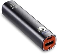 Intocircuit&reg; Mini 3000mAh Portable External Battery Charger with Build-in Flashlight, Gray&Orange
