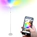 Brightech Kuler SKY Color Changing LED Torchiere Floor Lamp - RGB Color Changing Lights Compatible with iPhone or iPad, Sleek White Finish