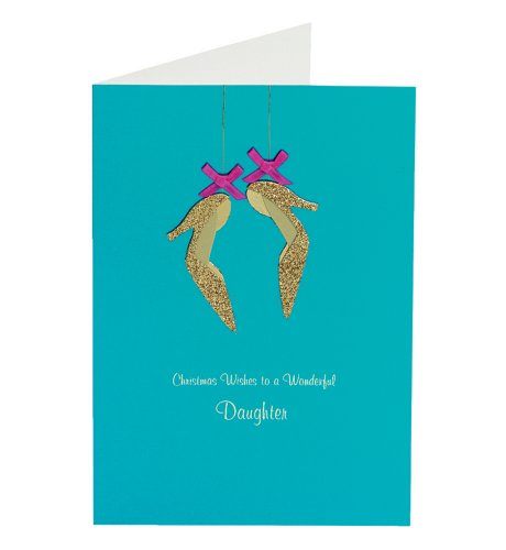 Daughter Gold Shoe Card