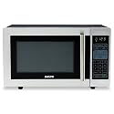 Sanyo Products - Sanyo - Countertop Microwave Oven, 1.0 Cubic Foot, 1,000 Watt, Stainless Steel/Black - Sold As 1 Each - Stainless steel front adds elegant and graceful touch. - Backed by 1,000 watts of power. - Features glass turntable, digital display, eight direct access keys and 10 power levels. - Kitchen timer. - Defrost by weight or time.