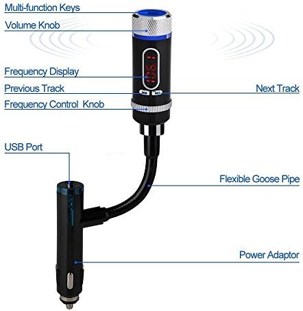 AOOPA New Streambot Y Wireless FM Transmitter Radio Adapter Car HandsFree Music Play
