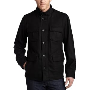 Buy Calvin Klein Mens Button Up Three Quarter Length Jacket by Calvin Klein