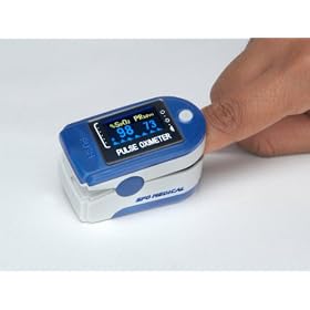 SFO Medical RMO Finger Pulse Oximeter. SpO2 (Oxygen Saturation Level), pulse on OLED display, adult/pediatric FREE SHIPPING, FREE CASE, SFO Medical Pack