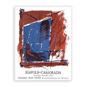 �|�X�^�[ ���t�H���Y Galeria Joan Prats 1984�N ����800�� �z���� �A���~�n�C�O���[�h�t���[���i�u���b�N�j