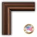 6x8 / 6 x 8 Walnut Picture Frame - NEW .. 1.125'' wide Complete