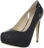 Calvin Klein Women’s Evonne Platform Pump,Black Patent,6 M US